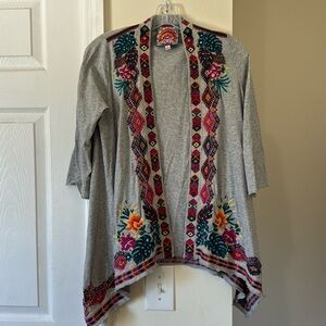 Johny Was embroidered cardigan